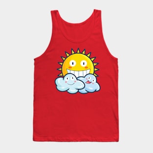 Kawaii Sun and clouds Tank Top